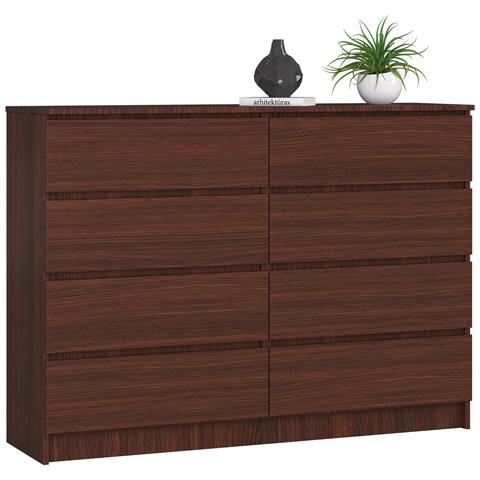 Cassettiera K140, 8 cassetti, 138x40x99 cm, Colore Weng? - Foto 1