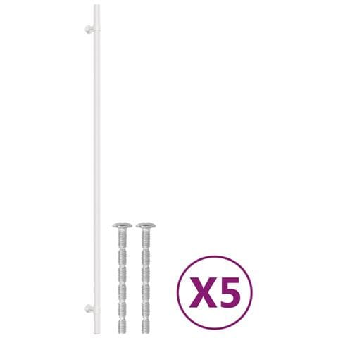 Maniglie per Mobili 5pz Argento 480mm in Acciaio Inox - Foto 2