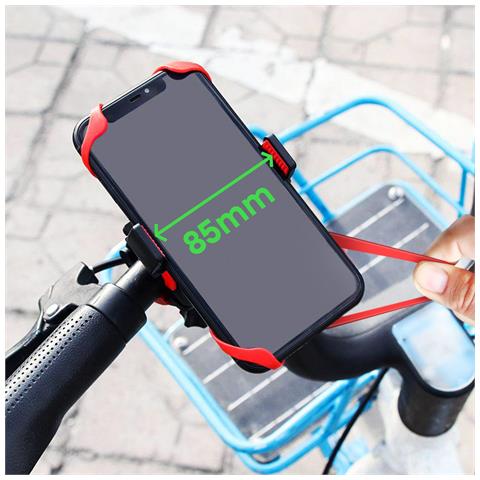 Supporto Bici Moto Per Smartphone Grip Espandibile Silicone Rotante - Foto 5