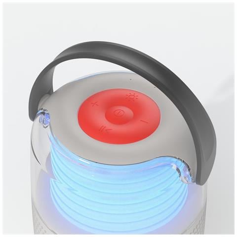 Speaker Bluetooth Luminoso Ks-80 Modalità Karaoke E Modifica Voce, Grigio - Foto 2