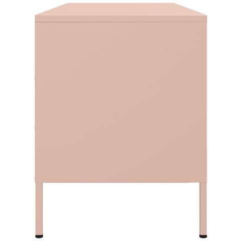 Mobile Tv Rosa 100,5x39x50,5 Cm In Acciaio - Foto 2