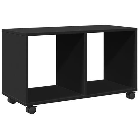 Mobiletto Con Ruote Nero 72x33x42,5 Cm In Truciolato - Foto 2