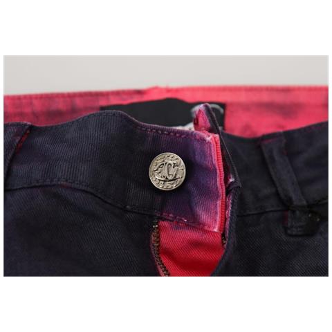 Jeans Denim Casual Da Donna Slim Fit A Vita Bassa Neri - W26 - Foto 5