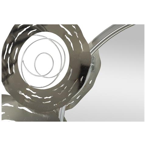 Decorazione In Metallo 3d Cerchi 18 - Argento - Metallo - 106x3,8x48 Cm - Foto 2