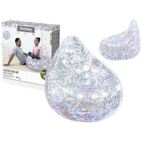 Opblaasbare Glitterfauteuil 72 X 72 X 64 Cm Bestway 75105 - Foto 1