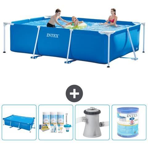 Piscina Fuori Terra - Rettangolo - 300x200x75 Cm - Blu - Include Accessori Coordinati A149 - Foto 1