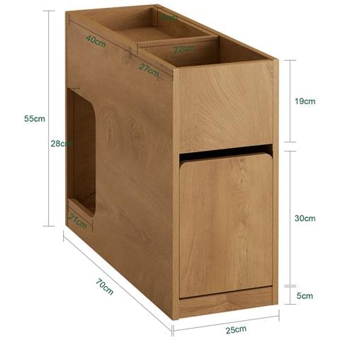 Tavolino Con Cassetto 25x70x55cm Fbt158-n - Foto 2