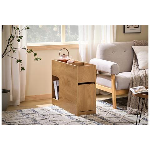 Tavolino Con Cassetto 25x70x55cm Fbt158-n - Foto 7