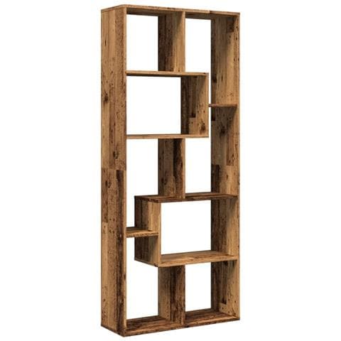Libreria Divisorio Legno Antico 67x25x161,5 cm in Truciolato - Foto 1