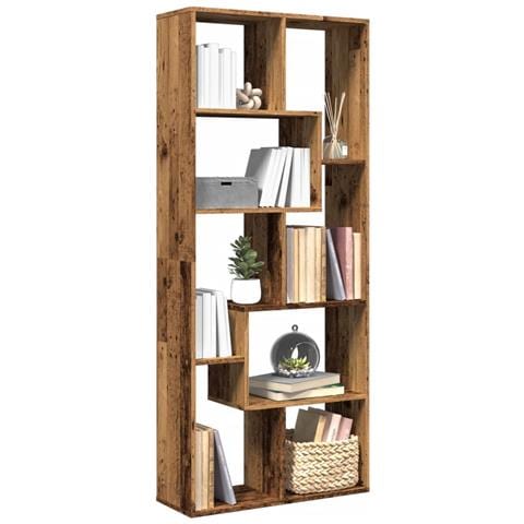 Libreria Divisorio Legno Antico 67x25x161,5 cm in Truciolato - Foto 2