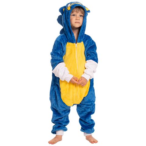 Pigiama Per Bambini Kigurumi Onesie Costume Sonic Blu 135-145 - Foto 2