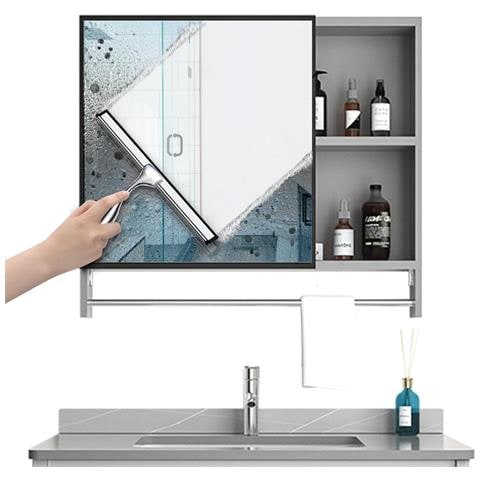 Set Tergivetro In Acciaio Inossidabile Con Manico Corto E Ganci - Ideale Per Bagno, Finestre E Pulizia Auto 12 Pollici - Foto 2