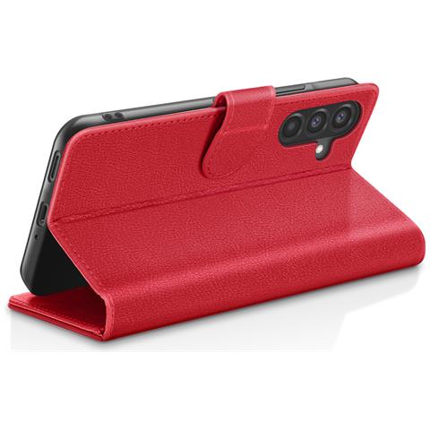 Custodia A Portafoglio Per Samsung A17 Con Supporto E Linguetta Magnetica, Rosso - Foto 2