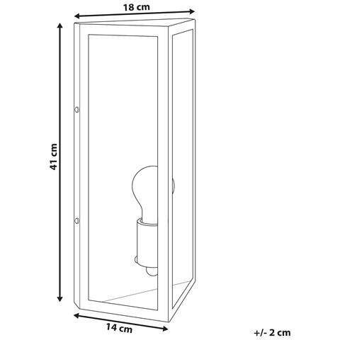 Applique A Per Esterni Pactolus Nero - Foto 6