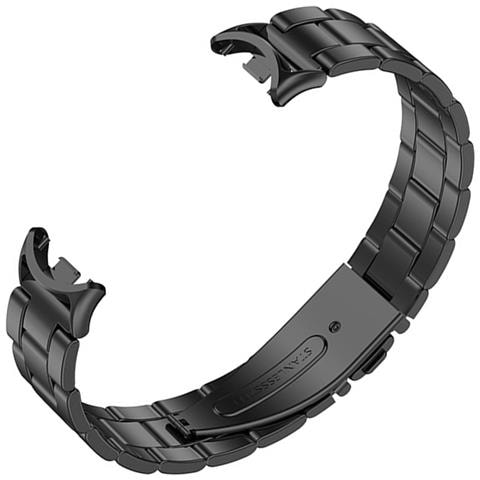Cinturino In Metallo Compatibile Con Xiaomi Mi Band 8/9/10 - Design A Barra A Molla - Acciaio Inossidabile Black - Foto 2