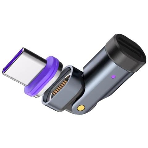 Adattatore Magnetico Type-c 16pin 180° Rotabile 240w + Testina Magnetica Type-c - Foto 2