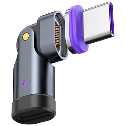 Adattatore Magnetico Type-c 16pin 180° Rotabile 240w + Testina Magnetica Type-c - Foto 1