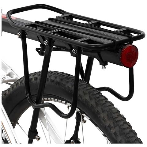 Portapacchi Posteriore Per Bicicletta In Alluminio Carico Massimo 50 Kg - Foto 1