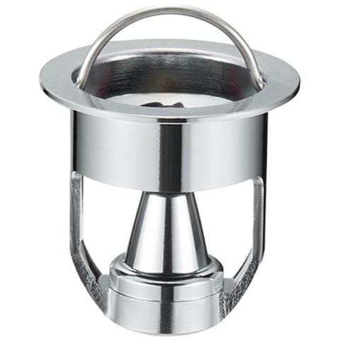 Nucleo Di Scarico A Pavimento Magnetico In Rame Cromato Da 40 Mm - Antiodore E Antinsetti - Foto 2