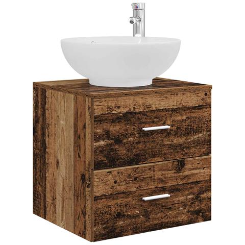 Mobile Lavabo da Parete Legno antico 49,5 x 44,5 x 66,5 cm - Foto 1