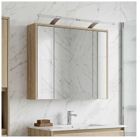 Mobiletto per specchio da bagno Rovere Sonoma - Foto 2