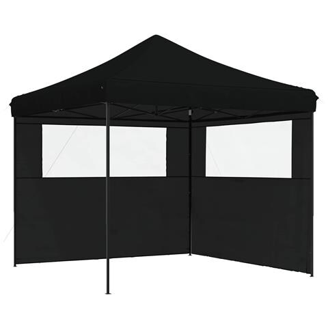 Tenda Party Nero 292 x 292 x 315 cm Tessuto Oxford - Foto 1
