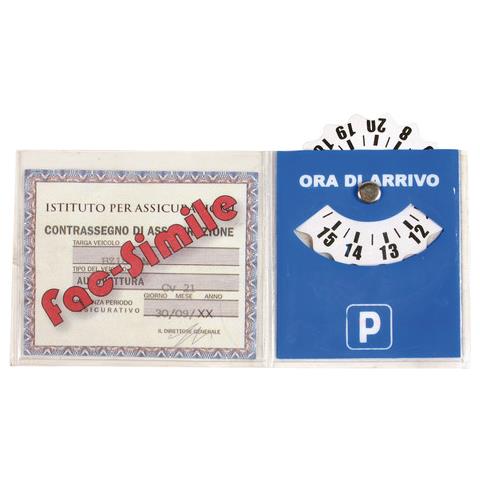 65344 Porta Bollo Assicurazione Con Disco Orario - Foto 2