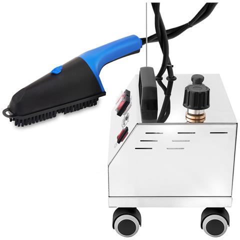 Sistema Stirante Professionale Caldaia In Rame Risparmio Energetico 2 Litri Resistenza Anticalcare Spazzola A Vapore Professionale Corazza Acciaio Inox Base Con Ruote Antirumore Stiro In Verticale E In Piano Con Vapore Secco Av02 Inox - Foto 2