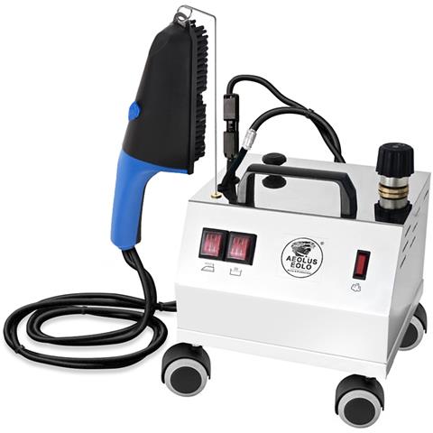 Sistema Stirante Professionale Caldaia In Rame Risparmio Energetico 2 Litri Resistenza Anticalcare Spazzola A Vapore Professionale Corazza Acciaio Inox Base Con Ruote Antirumore Stiro In Verticale E In Piano Con Vapore Secco Av02 Inox - Foto 1