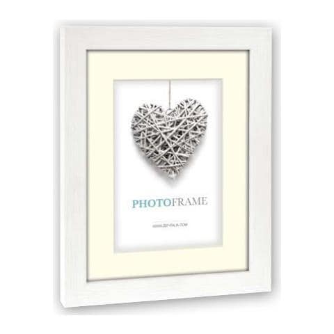 " ""Regent 10,2 cm Cornice portafoto, Legno, Bianco, 20.5 x 1.5 x 15.5 cm" - Foto 1