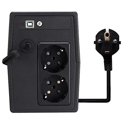 Gruppo di Continuità UPS Premium 1200 VA / 840 W AVR 2 x Shuko / 1 x USB - Foto 3