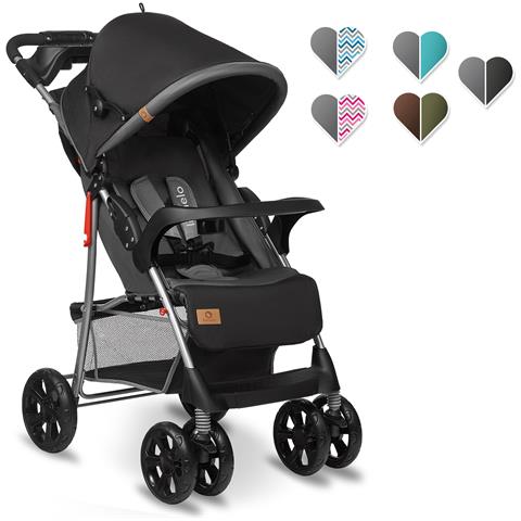 Emma Plus Passeggino Leggero Pieghevole Da 6 Mesi Fino 15 Kg Con Posizione Sdraiata Cinture A 5 Punti Ammortizzatori Con Vassoio Portabibite Borsa Per Genitori - Foto 1