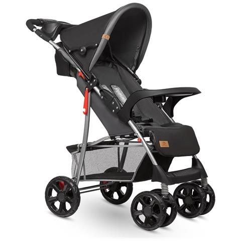 Emma Plus Passeggino Leggero Pieghevole Da 6 Mesi Fino 15 Kg Con Posizione Sdraiata Cinture A 5 Punti Ammortizzatori Con Vassoio Portabibite Borsa Per Genitori - Foto 7