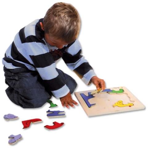Puzzle Bsm- In Legno Zoo, E72511810, Multicolore - Foto 3