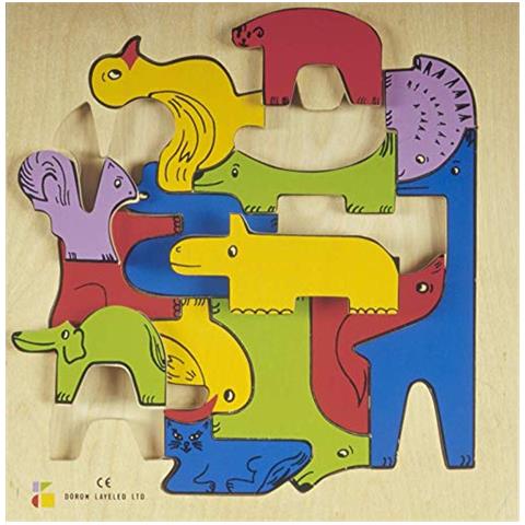 Puzzle Bsm- In Legno Zoo, E72511810, Multicolore - Foto 1