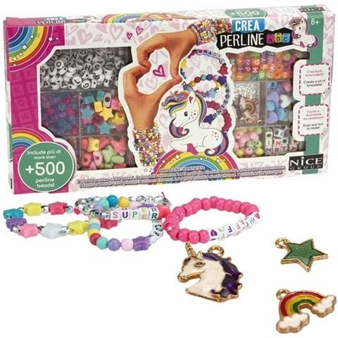 Perline Abc- Group Magic Unicorn 500-perline A Tema Unicorno-87001, Multicolore, 500, 87001 - Foto 1