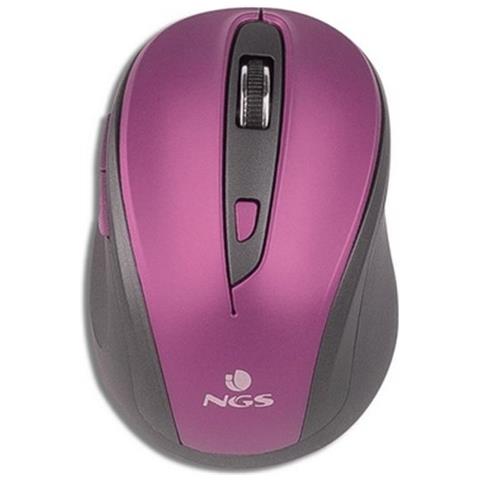 Evo Mute RF Wireless Ottico 1600DPI Mano destra Nero, Porpora mouse - Foto 1