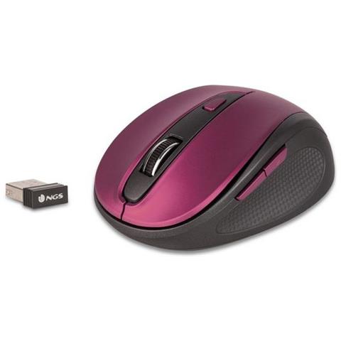 Evo Mute RF Wireless Ottico 1600DPI Mano destra Nero, Porpora mouse - Foto 2