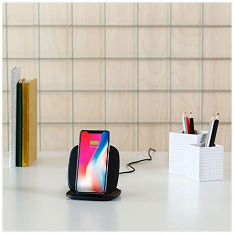 Qi certificato ricarica Rapida Wireless Pad / stand 10W nero è il design convertibile portava la ricarica Veloce Senza Fili Fino 10W - Funziona con Tutti i Dispositivi di ricarica senza fili - Foto 2