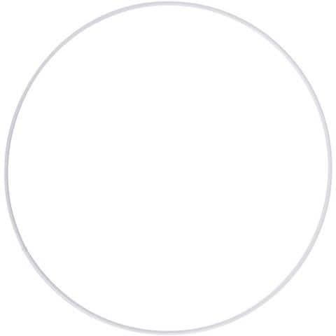 Anello In Metallo Bianco Ø 25 Cm - Foto 1