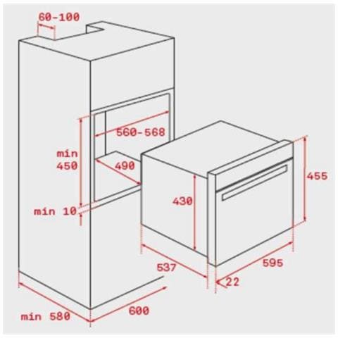 Grill Da Incasso Microonde 44l 1000w In Acciaio Inox - 40584400 - Foto 2