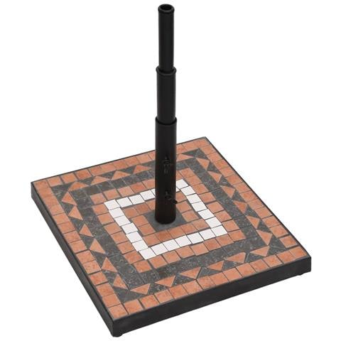 Base per Ombrellone Terracotta e Bianco Quadrata 12 kg - Foto 7
