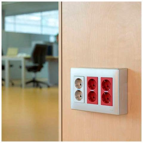 Base Scatola Da Parete Per 3 Elementi Doppi Bianco 500 Cima 51050003-030 Bianco 167x223x50 Mm Pc - Foto 1