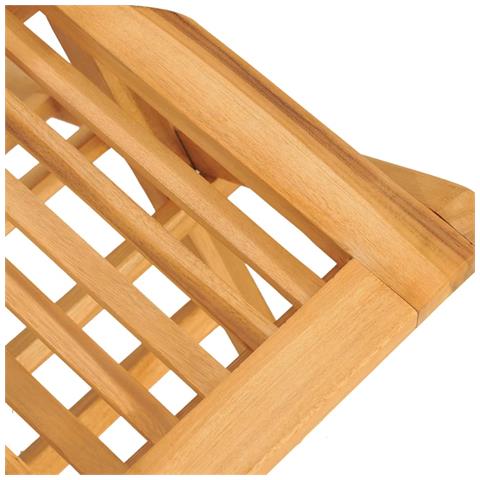 Sedie Da Giardino Pieghevoli 2pz 47x62x90cm Legno Massello Teak - Foto 7