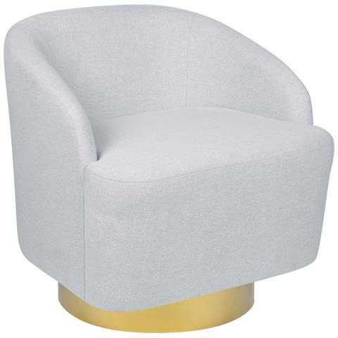 Poltrona Grigio Chiaro E Oro Lavik - Foto 7