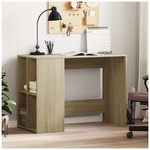 Scrivania Rovere Sonoma 102x50x75 Cm In Legno Multistrato - Foto 1