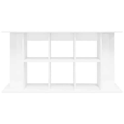 Supporto Acquario 120x40x60 Cm Legno Multistrato Bianco Lucido - Foto 2