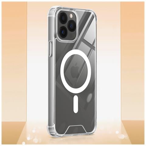 Cover Magsafe Per Iphone 13 Pro Max Silicone Gel Angoli Rinforzati - Foto 2