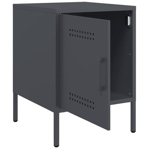 Comodini 2 Pz Antracite 36x39x50,5 Cm In Acciaio - Foto 10