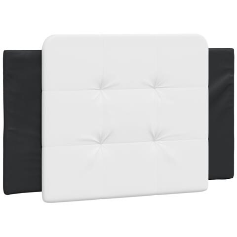 Cuscino Testiera Nero E Bianco 90 Cm In Similpelle - Foto 2